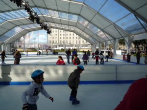 Ice skating in Barcelona