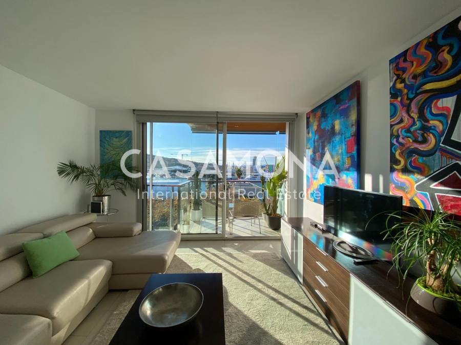 Erstaunliches Penthouse mit 1 Schlafzimmer mit Blick auf Barcelona