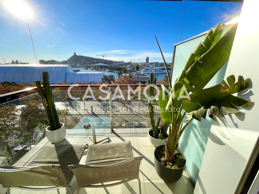 Incroyable penthouse de 1 chambre avec vue sur Barcelone