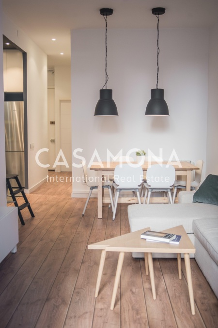 Appartement meublé de luxe de 2 chambres avec terrasse privée dans l’Eixample