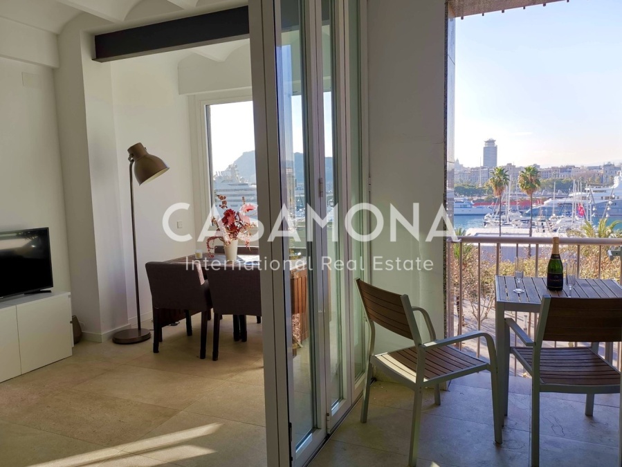 Appartement moderne à Barceloneta avec vue sur la mer, ascenseur et terrasse privée