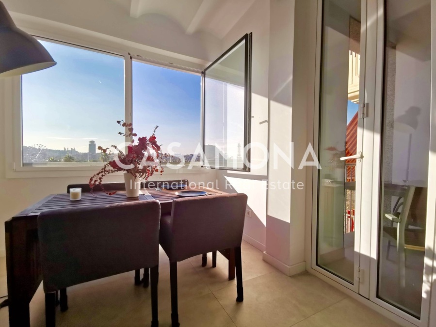 Appartement élégant à Barceloneta avec vue sur la mer, ascenseur et terrasse privée