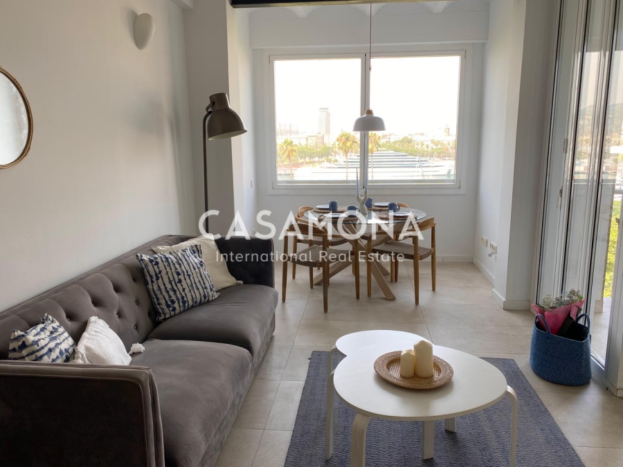 Appartement moderne à Barceloneta avec vue sur la mer, ascenseur et terrasse privée