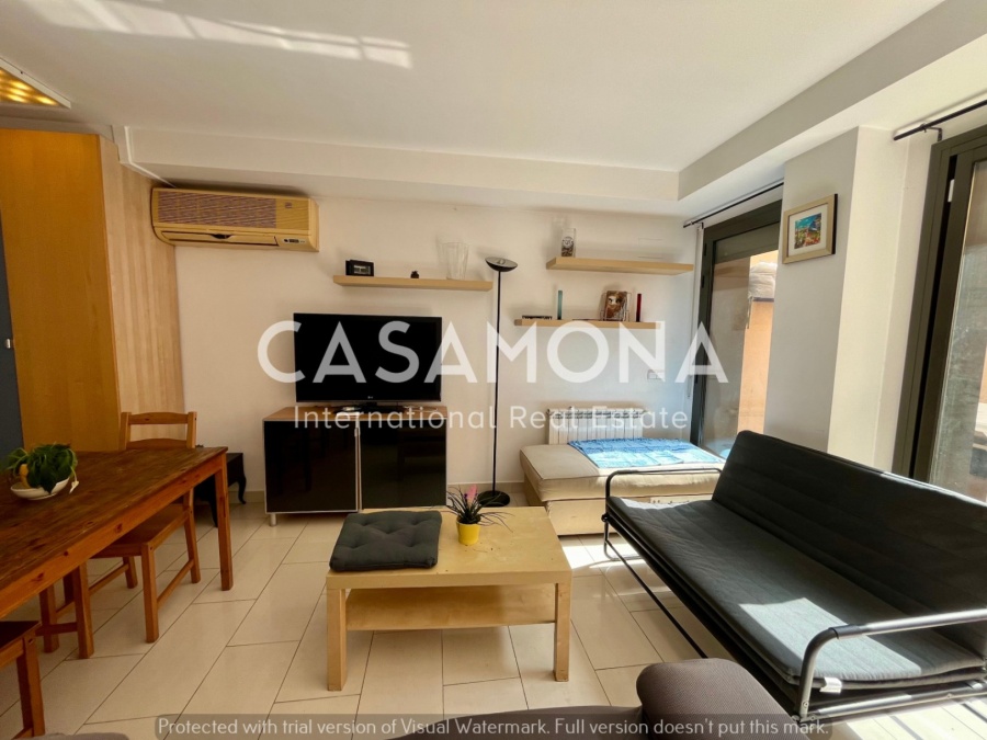 Luminoso y amplio loft con terraza privada en Gràcia