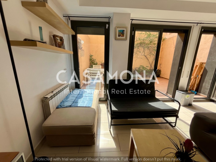 Luminoso y amplio loft con terraza privada en Gràcia