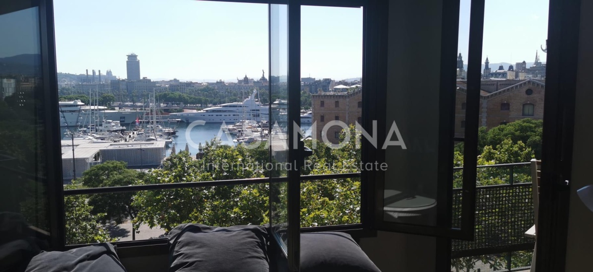 3-Zimmer-Apartment mit unglaublichem Meerblick, Terrasse und Aufzug in Barceloneta