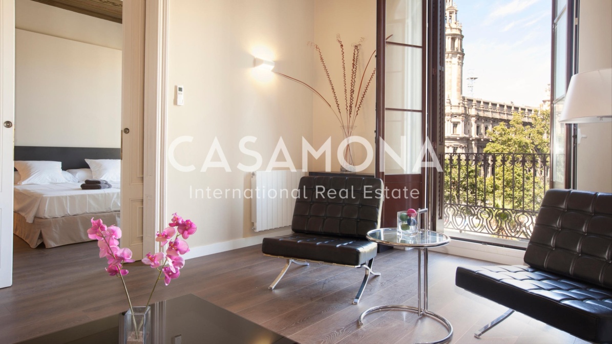 Apartament 3 habitacions luxoses amb balcó a la Barceloneta