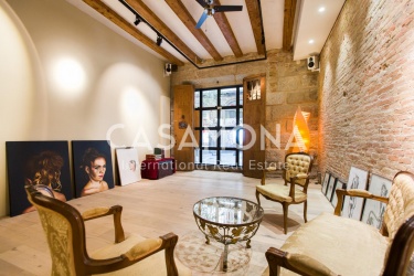 3 chambres avec murs en pierre romaine Duplex Loft à El Gòtic