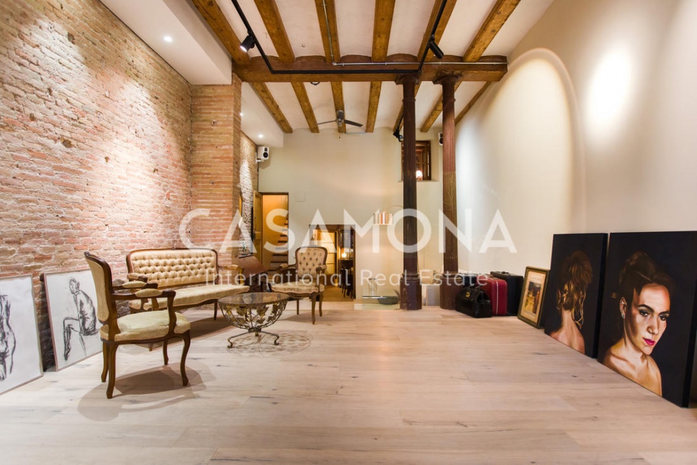 3 Schlafzimmer mit römischen Steinmauern Duplex Loft in El Gòtic