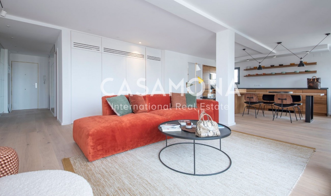 Designer-Apartment mit 2 Schlafzimmern, Balkon und spektakulärer Aussicht in Barceloneta