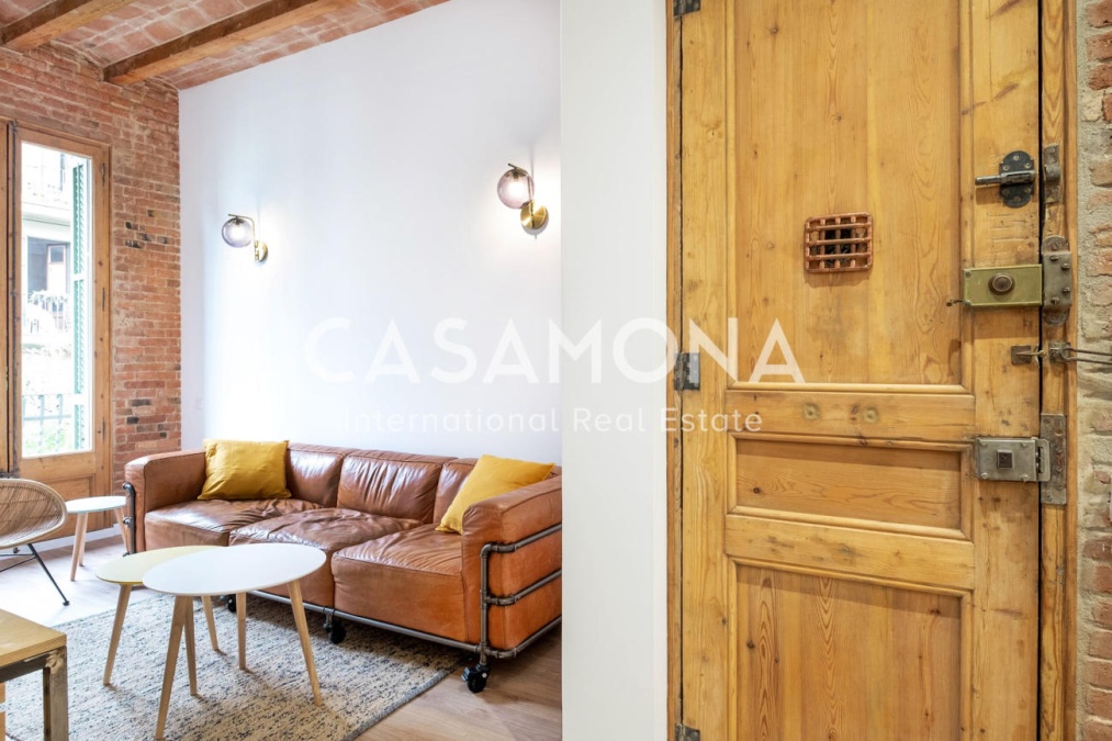 Apartamento de estilo catalán de 3 dormitorios y 3 baños en Gracia