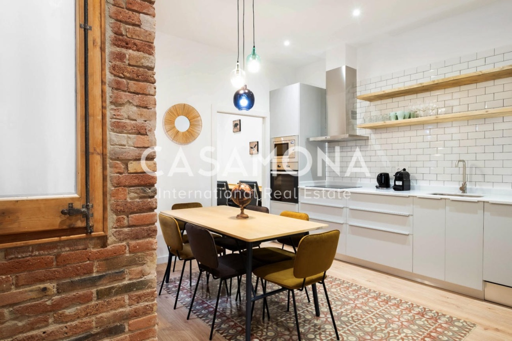 Bel appartement de style catalan de 3 chambres et 3 salles de bains à Gracia