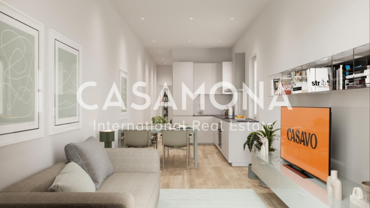 (SOLD) Fully Renovated 1-Bedroom Apartment near Sagrada Familia