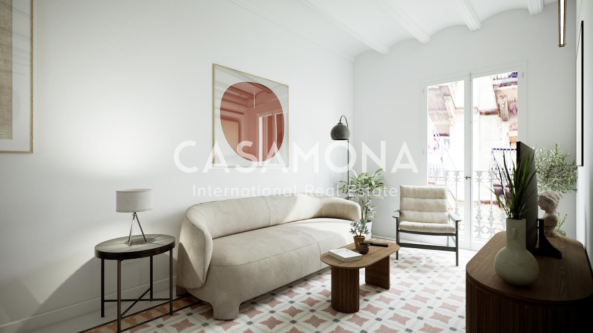 (SOLD) Fully Renovated 2 Bedroom 2 Bathroom Apartment in Barceloneta