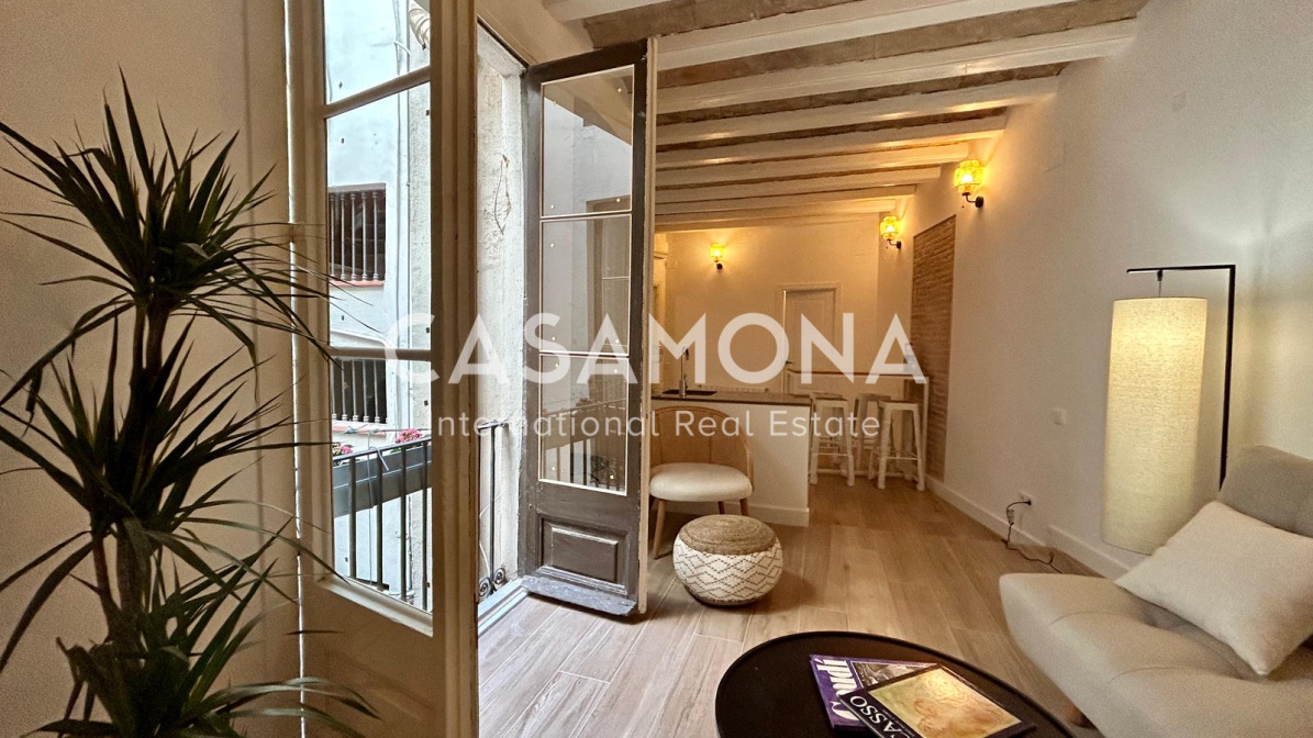 Apartament acabat de reformar de 3 dormitoris a l'històric Gòtic