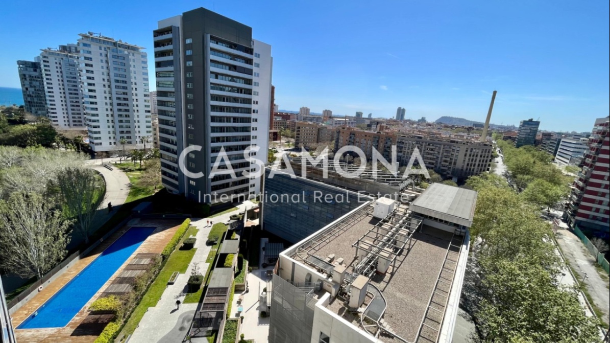 Moderne torenwoningen in Diagonal Mar