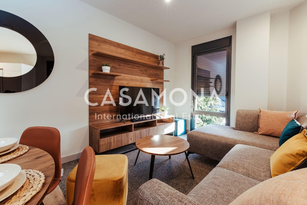 Camera in Cluster in Splendida Residenza Co-Living con Piscina e Palestra a Poble Nou