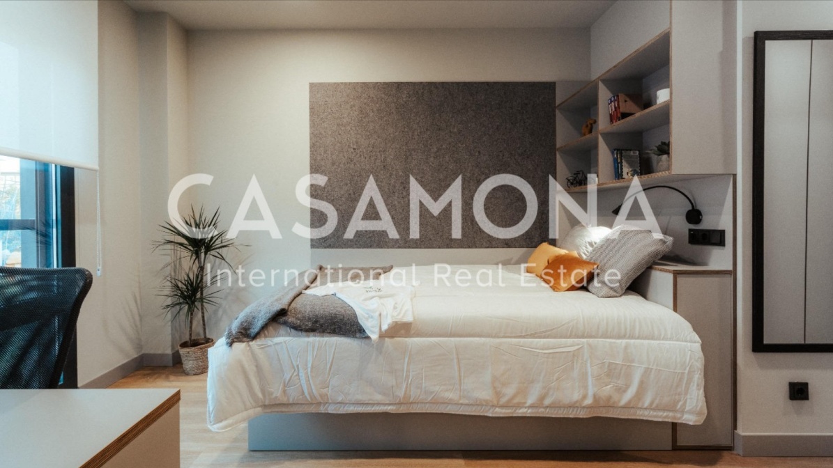 Modern Student Residence with Pool and Gym 1 Bedroom Apartment with terrace in Poble Nou