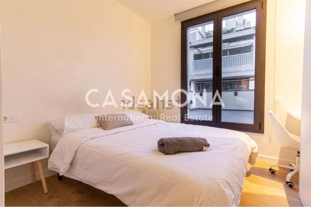 Acogedor estudio con terraza privada en Sant Gervasi