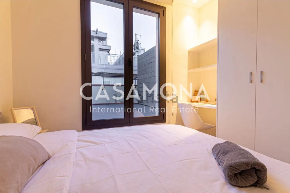 Acogedor estudio con terraza privada en Sant Gervasi