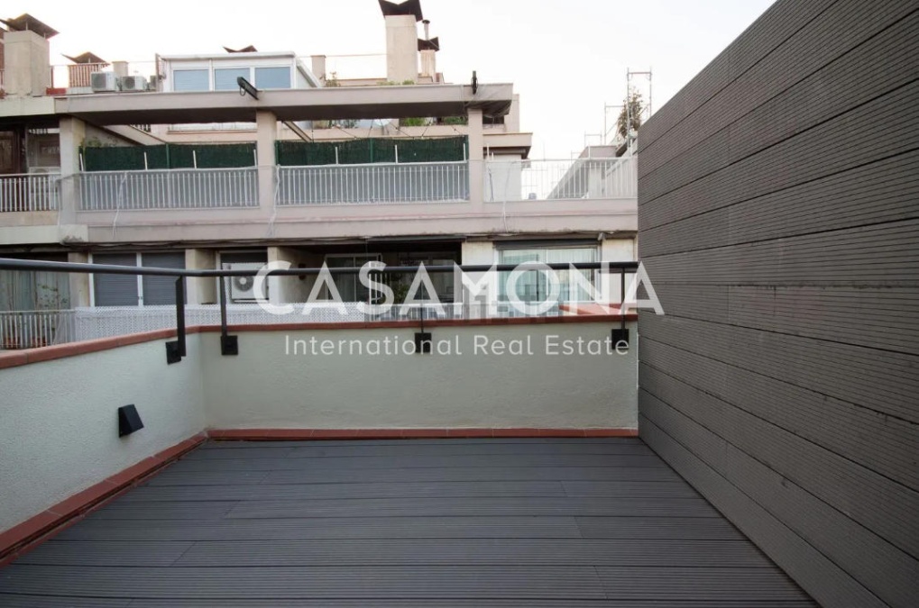 Acogedor estudio con terraza privada en Sant Gervasi